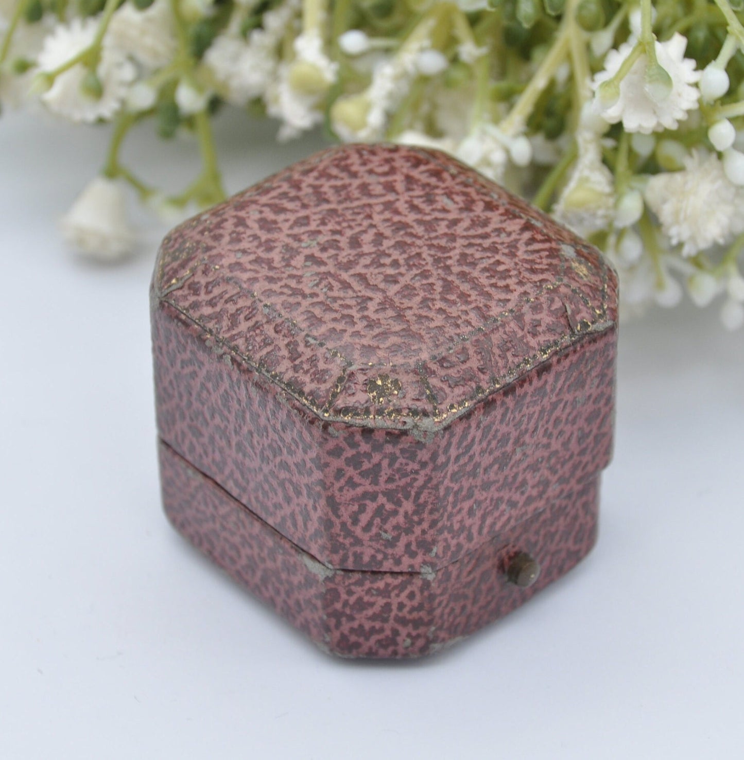 Vintage Leather Ring Box -John Ward & Son Jewellers South Kensington | Silk and Velvet Lined