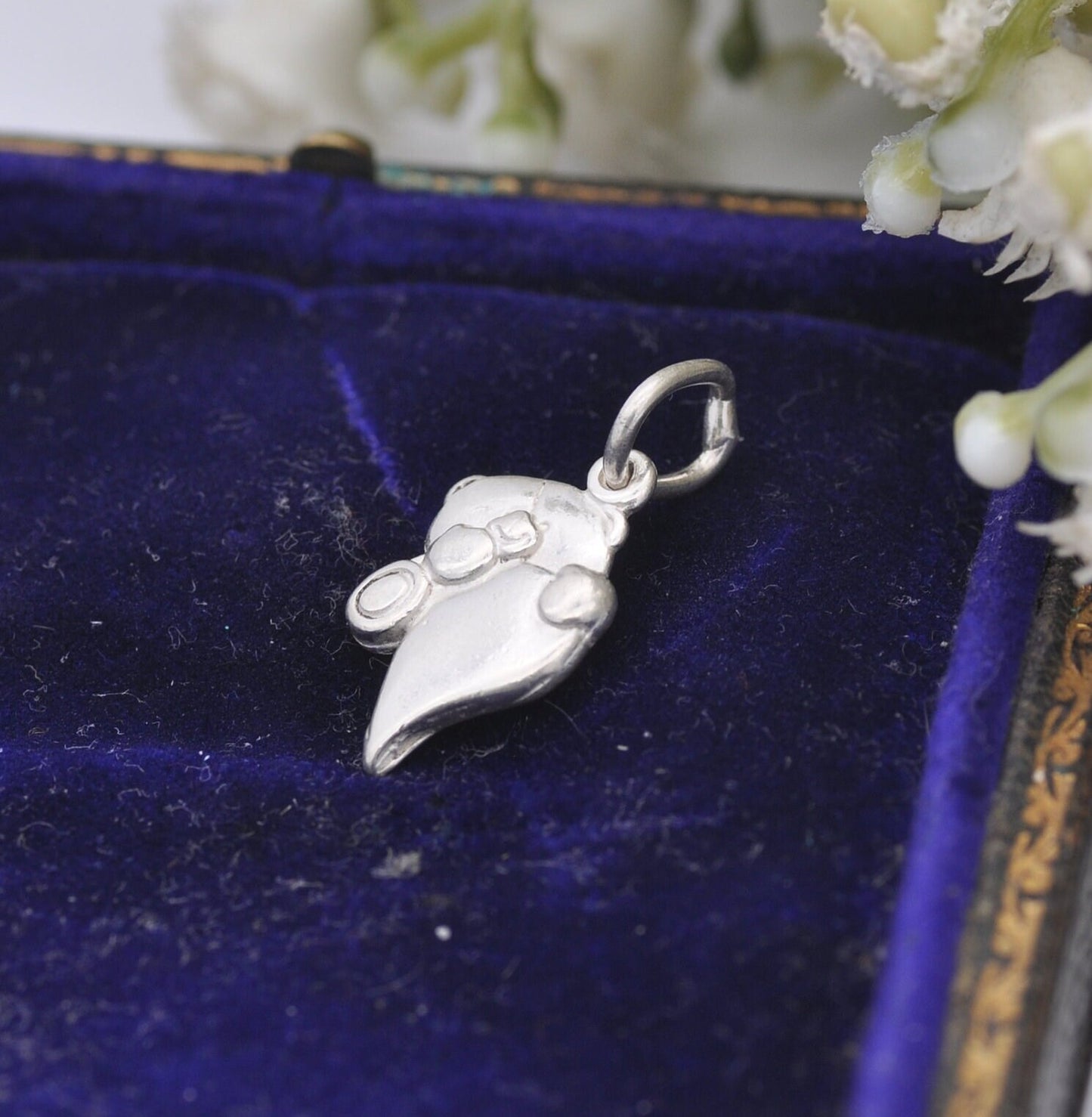 Sterling Silver Forever Friends Bear Charm Pendant - Teddy Bear Hugging a Love Heart | Hallmark Gift