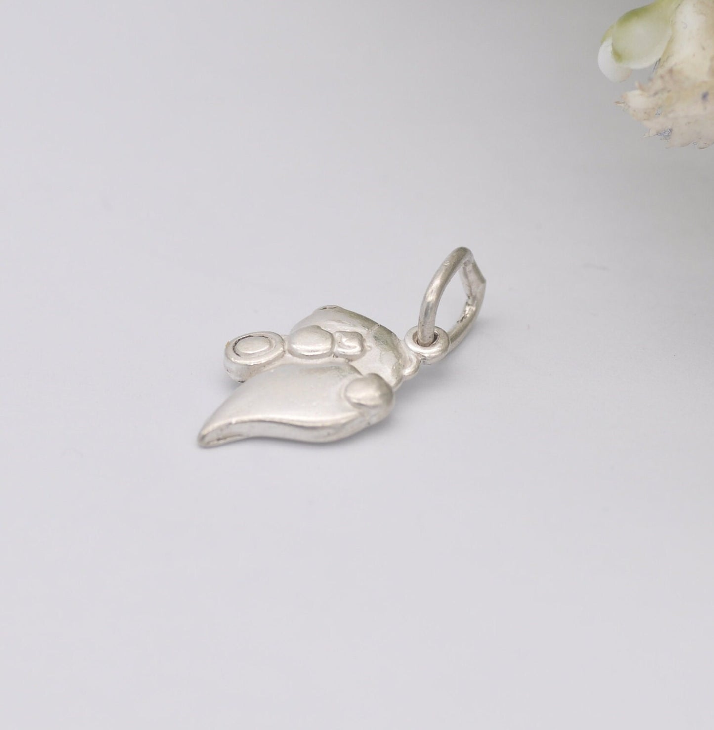 Sterling Silver Forever Friends Bear Charm Pendant - Teddy Bear Hugging a Love Heart | Hallmark Gift