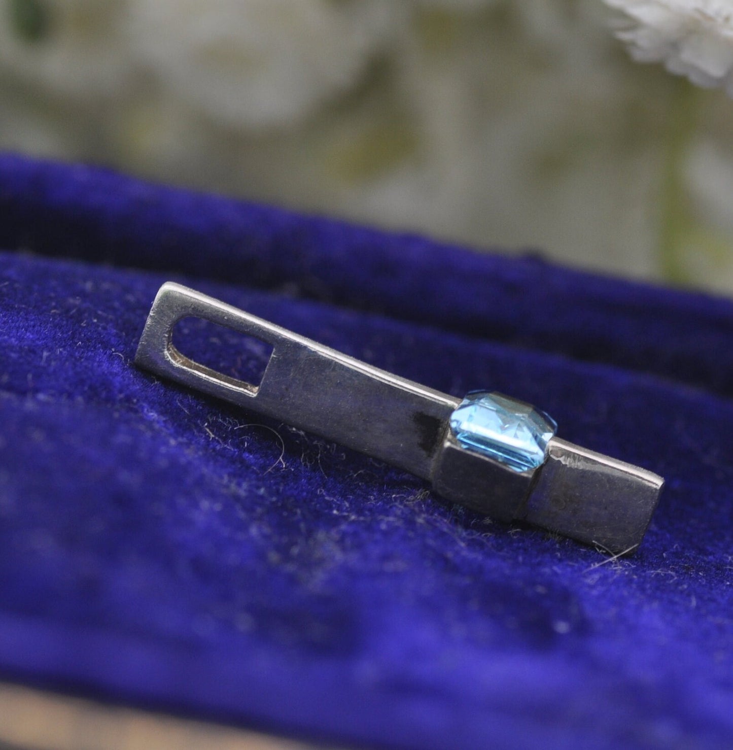 Kit Heath Sterling Silver Aquamarine Pendant - Stylised Cross