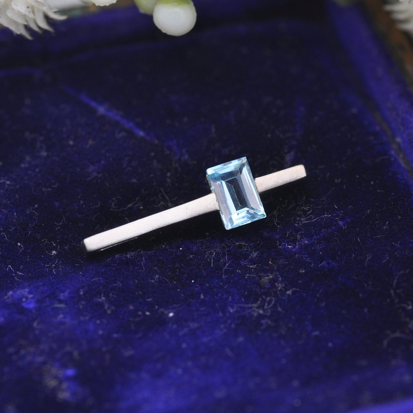 Kit Heath Sterling Silver Aquamarine Pendant - Stylised Cross