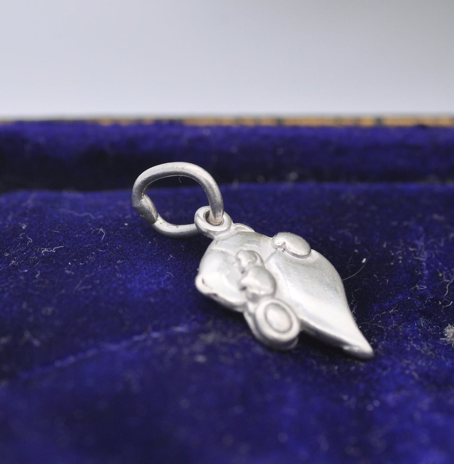 Sterling Silver Forever Friends Bear Charm Pendant - Teddy Bear Hugging a Love Heart | Hallmark Gift