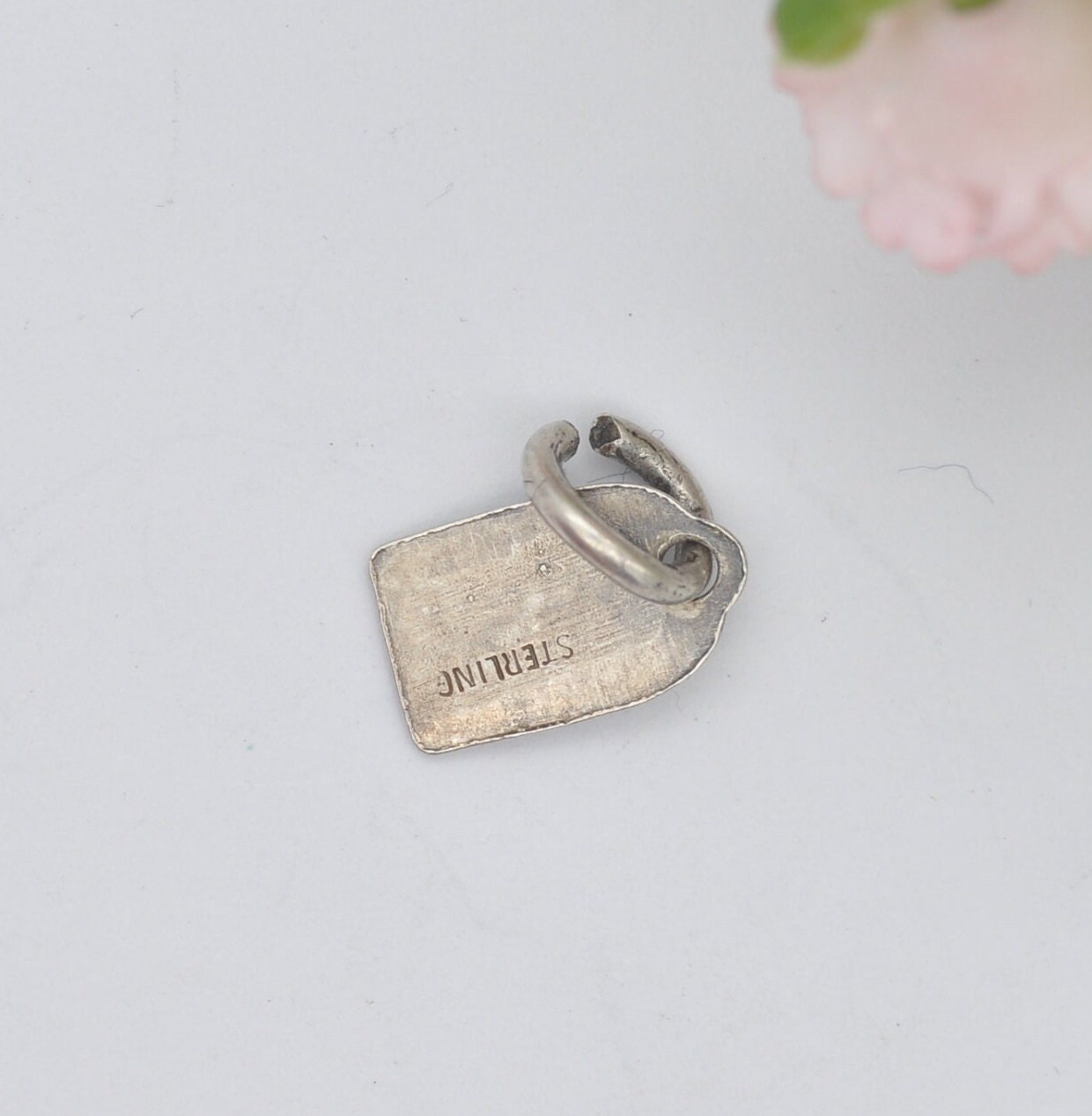 Vintage Sterling Silver Grand Canyon Souvenir Charm Pendant - American Tourist Travel Gift | Luggage Tag