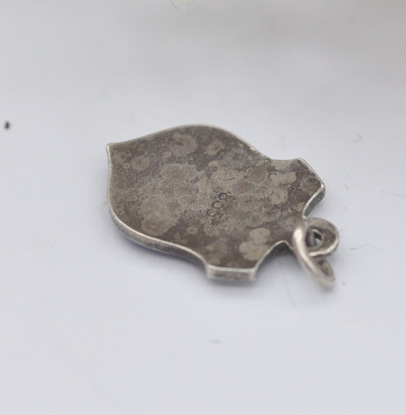 Vintage Silver Enamel Holland Souvenir Shield Charm Pendant - Netherlands Tourist Charm