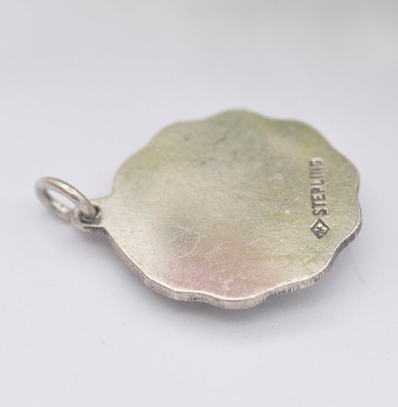 Vintage Sterling Silver New Orleans Louisiana Souvenir Charm Pendant - New Orleans Pelican