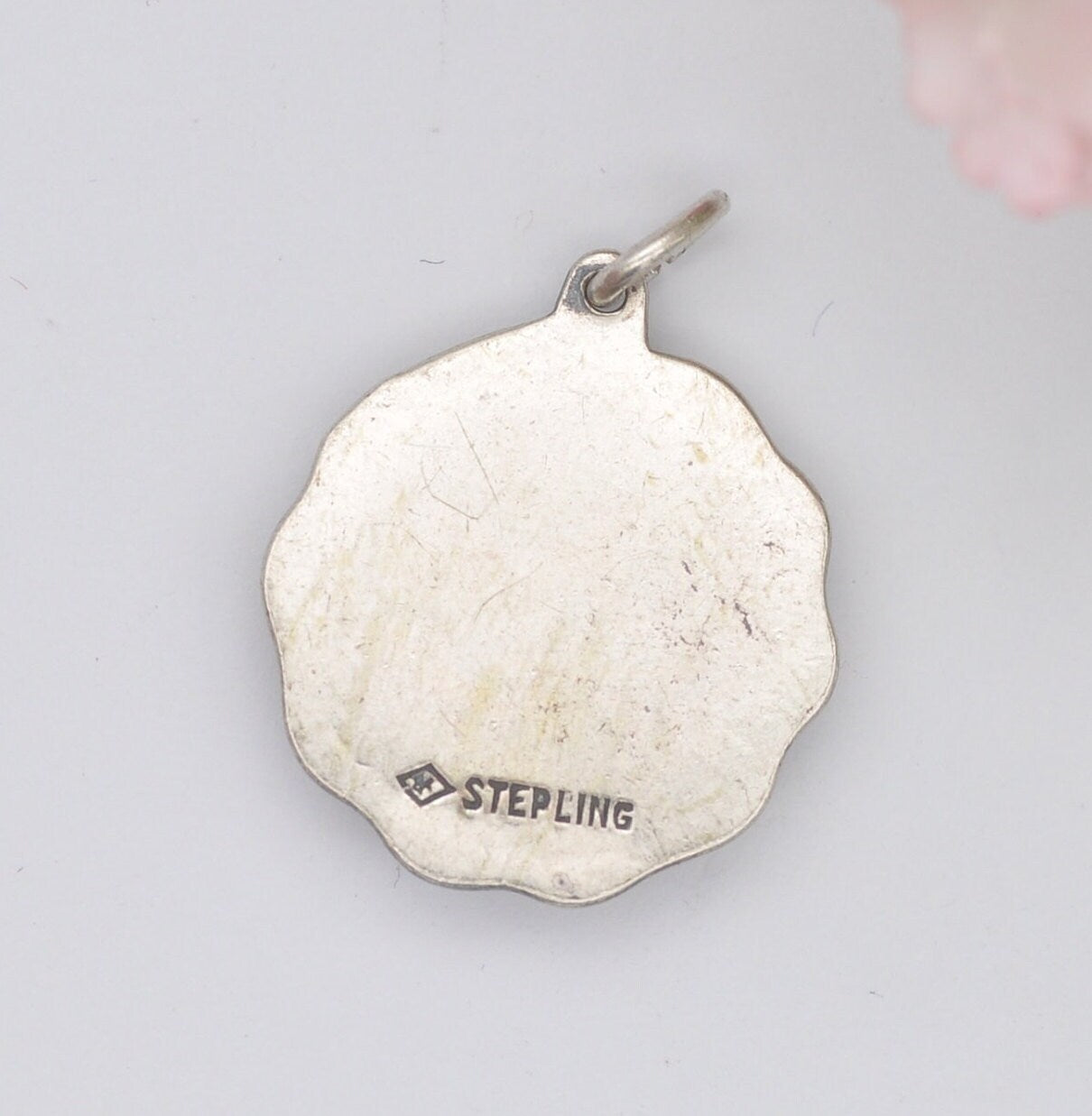 Vintage Sterling Silver New Orleans Louisiana Souvenir Charm Pendant - New Orleans Pelican