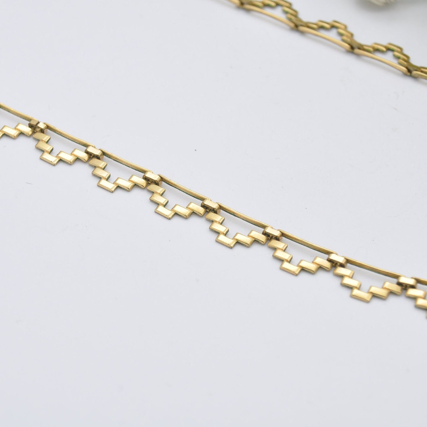 Vintage Kordes and Lichtenfels Rolled Gold Choker Necklace with Purple Paste - K&L Mid-Century | Brickwork Brick Link