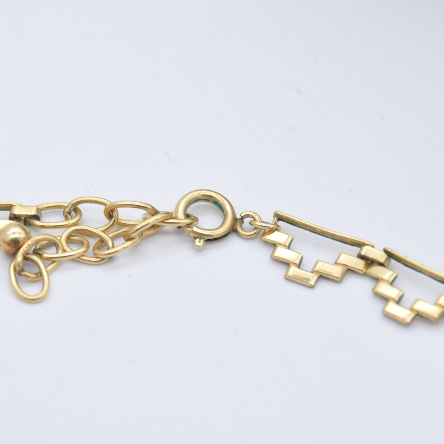 Vintage Kordes and Lichtenfels Rolled Gold Choker Necklace with Purple Paste - K&L Mid-Century | Brickwork Brick Link