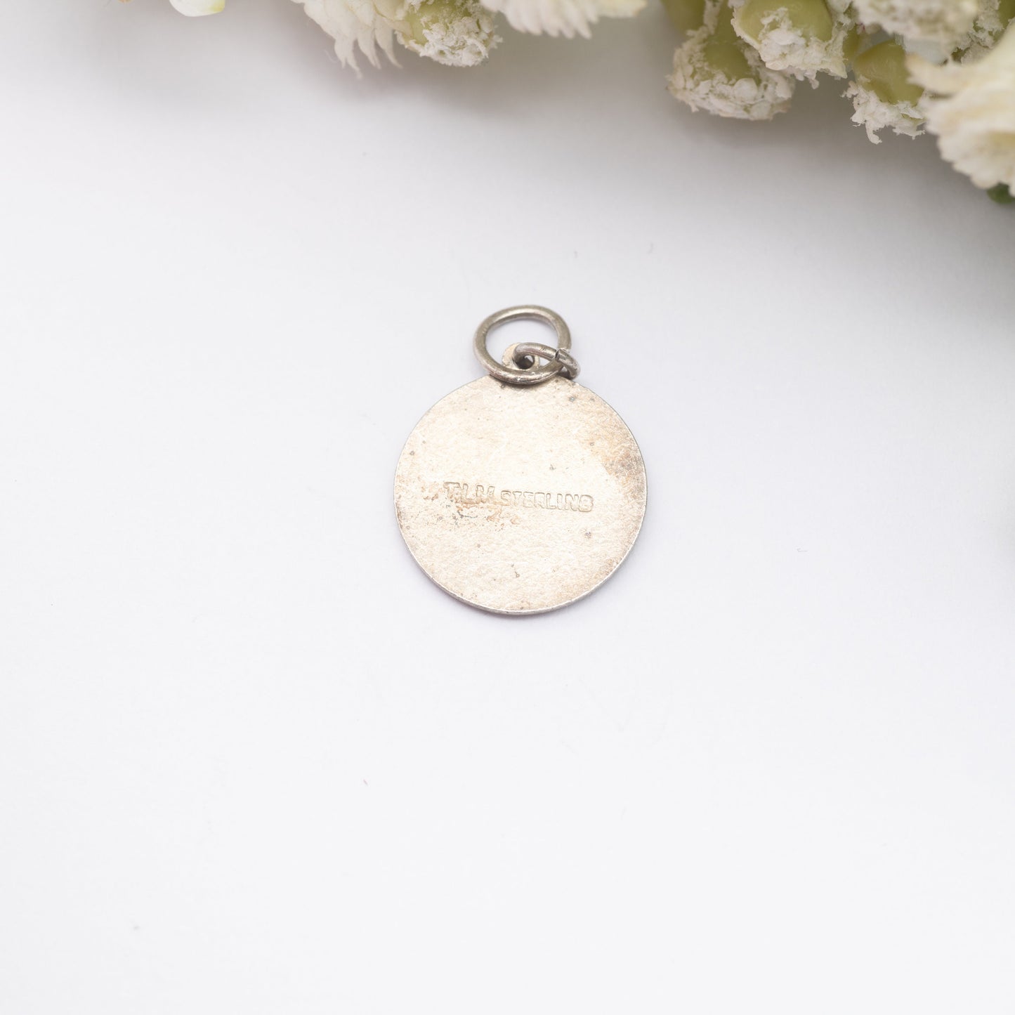 Vintage Sterling Silver Trinidad TLM Enamel Souvenir Charm Pendant - Caribbean Island | Tourist Charm | Scrap Book | Charm Bracelet