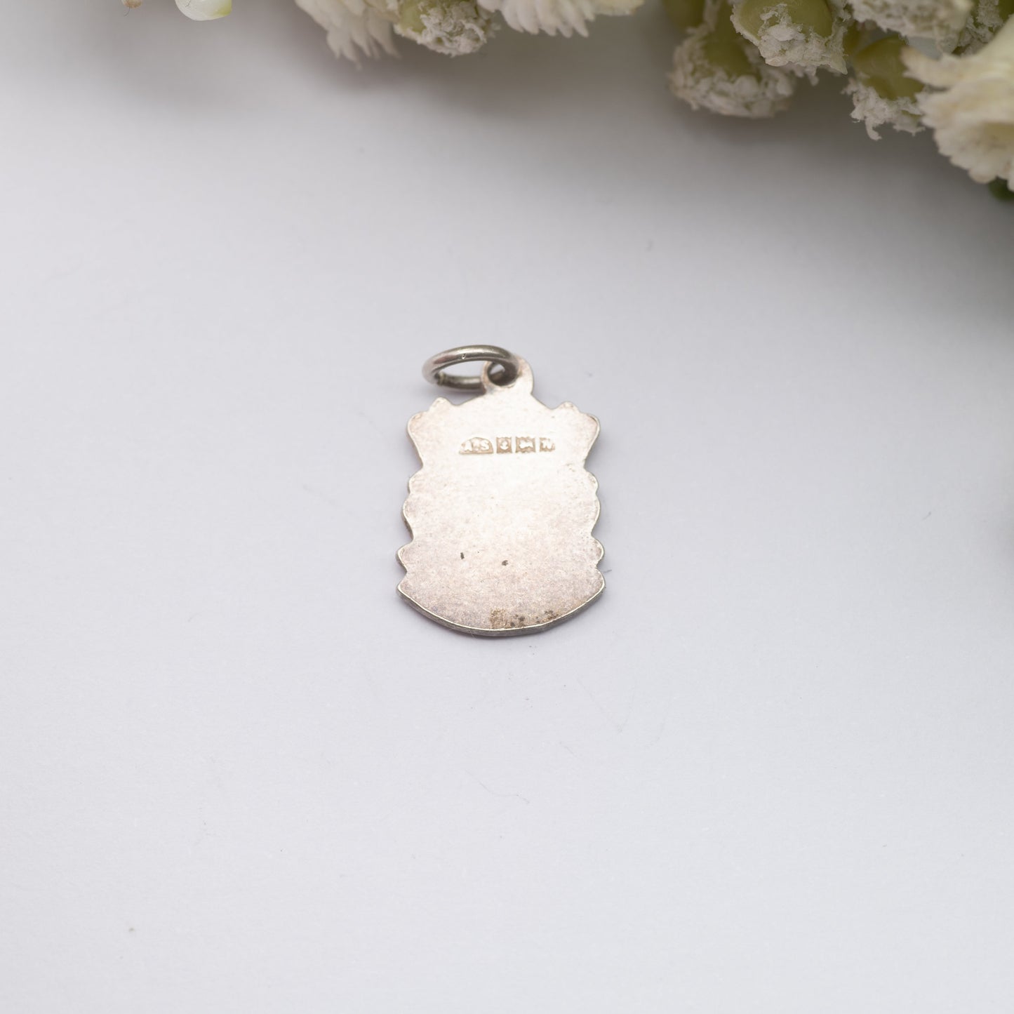 Vintage Sterling Silver St Davids Enamel Souvenir Shield Charm Pendant 1962 - Wales Welsh City Crest | Tourist Charm Bracelet | Scrap Book