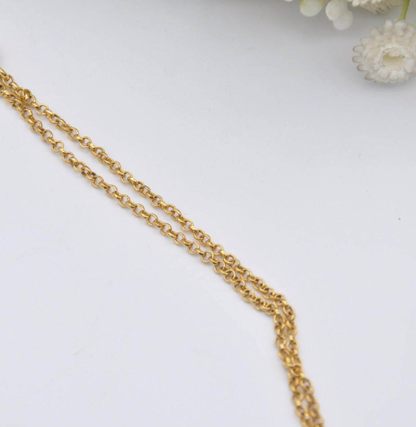 Vintage Gold Filled Green Glass Stone Pendant Necklace on Original Chain - Quality Mid-Century Costume Jewellery