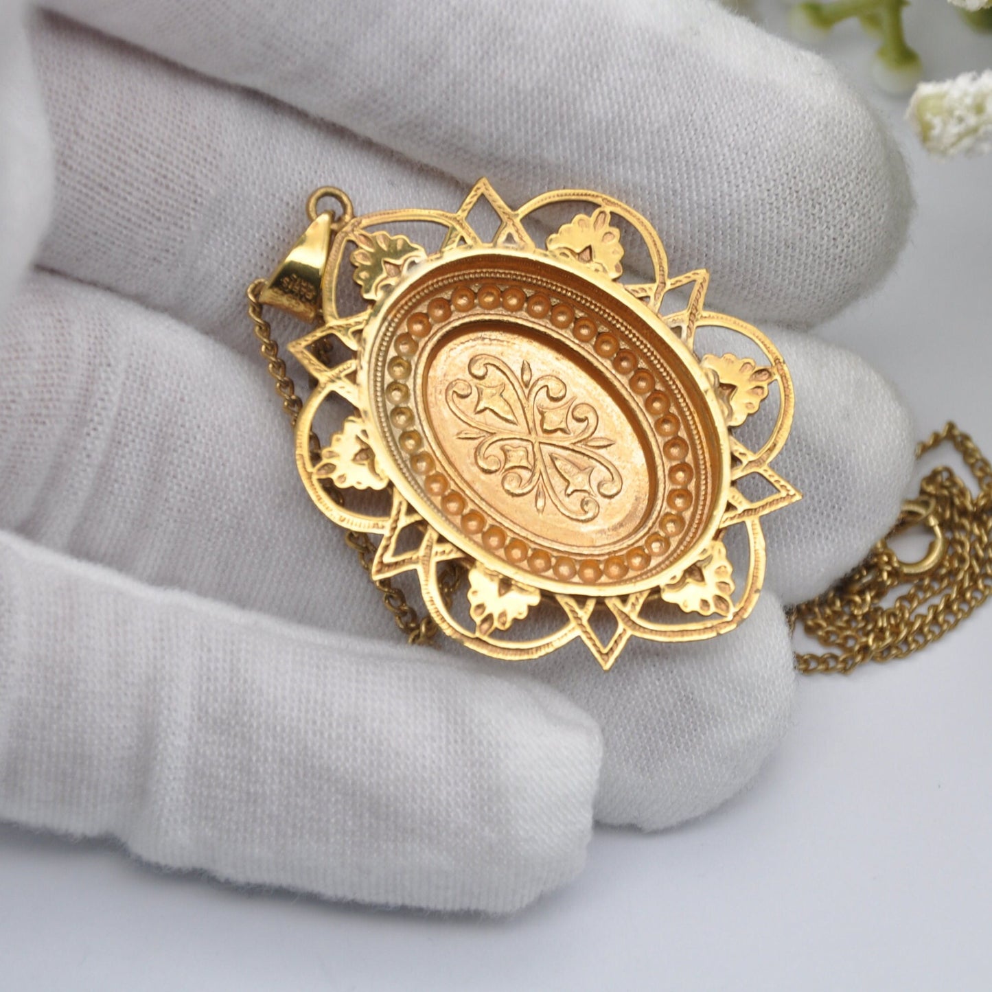 Vintage Pearl Pendant Necklace by Sharmaine Paris