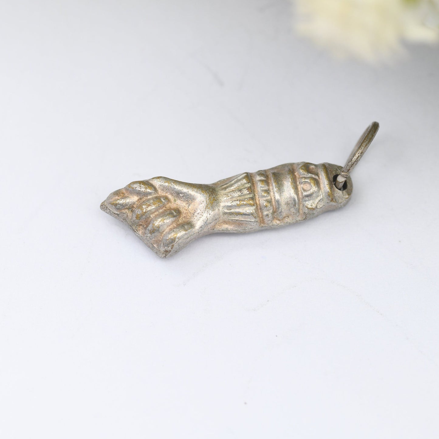 Vintage Mano Figa Charm Pendant - Closed Fist Pendant | Good Luck and Fertility Symbol