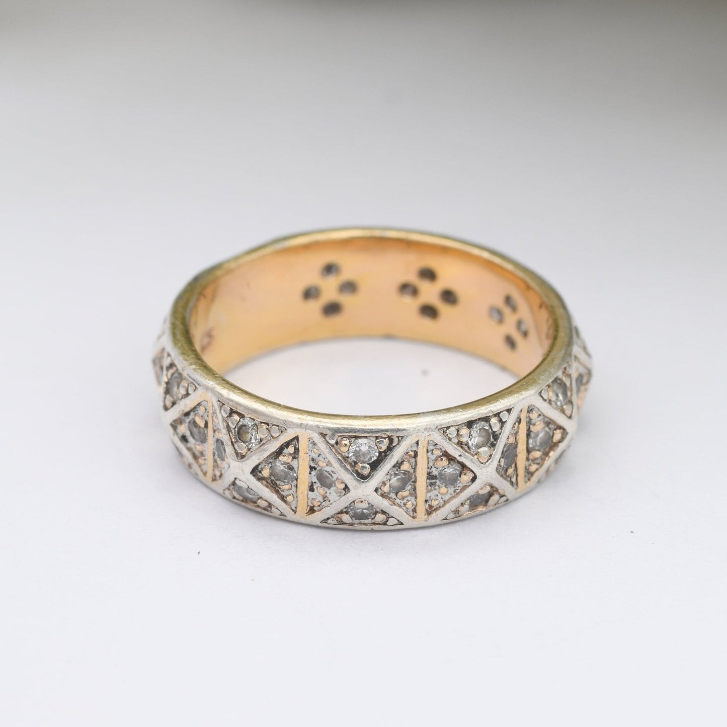 Vintage Sterling Silver Eternity Band Ring