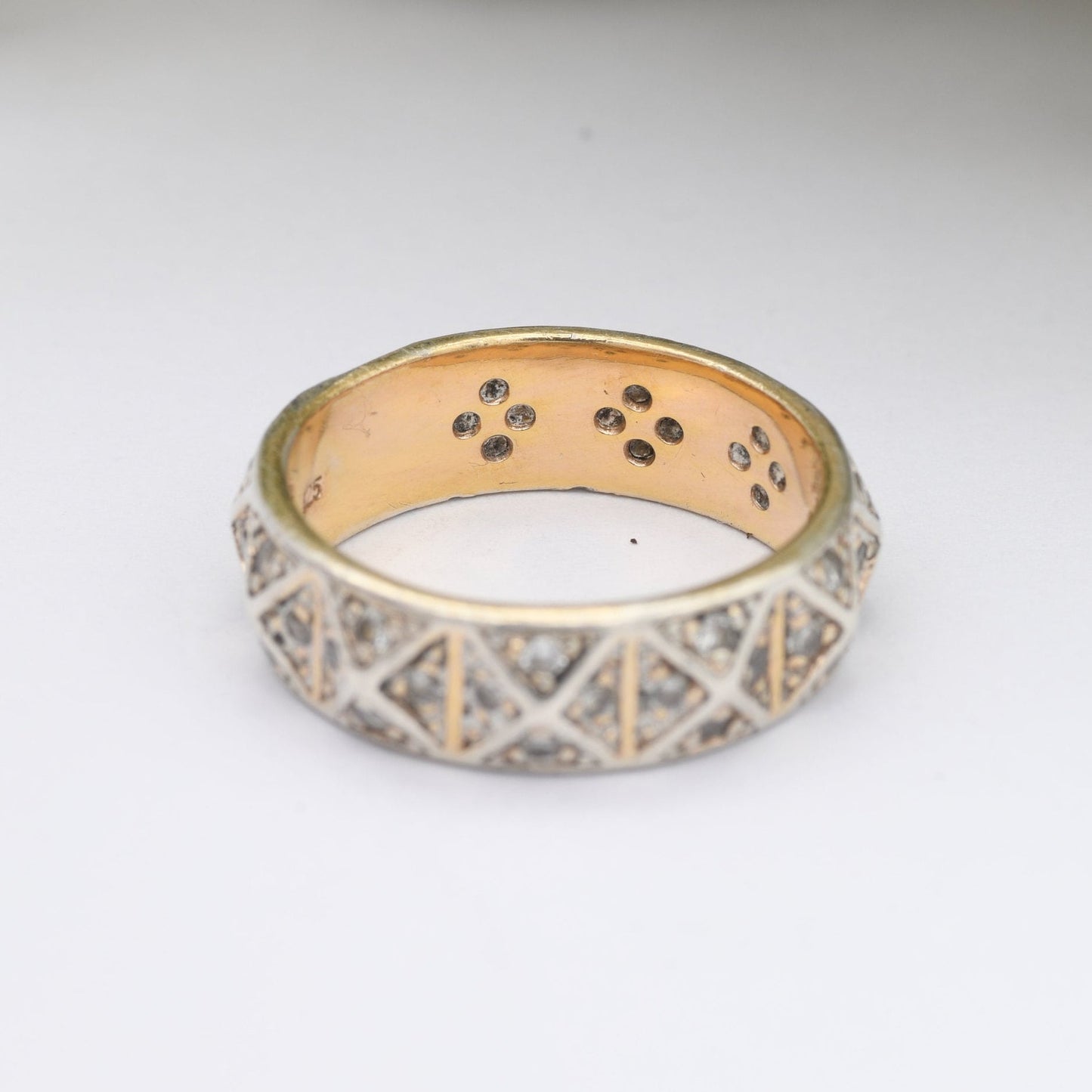 Vintage Sterling Silver Eternity Band Ring