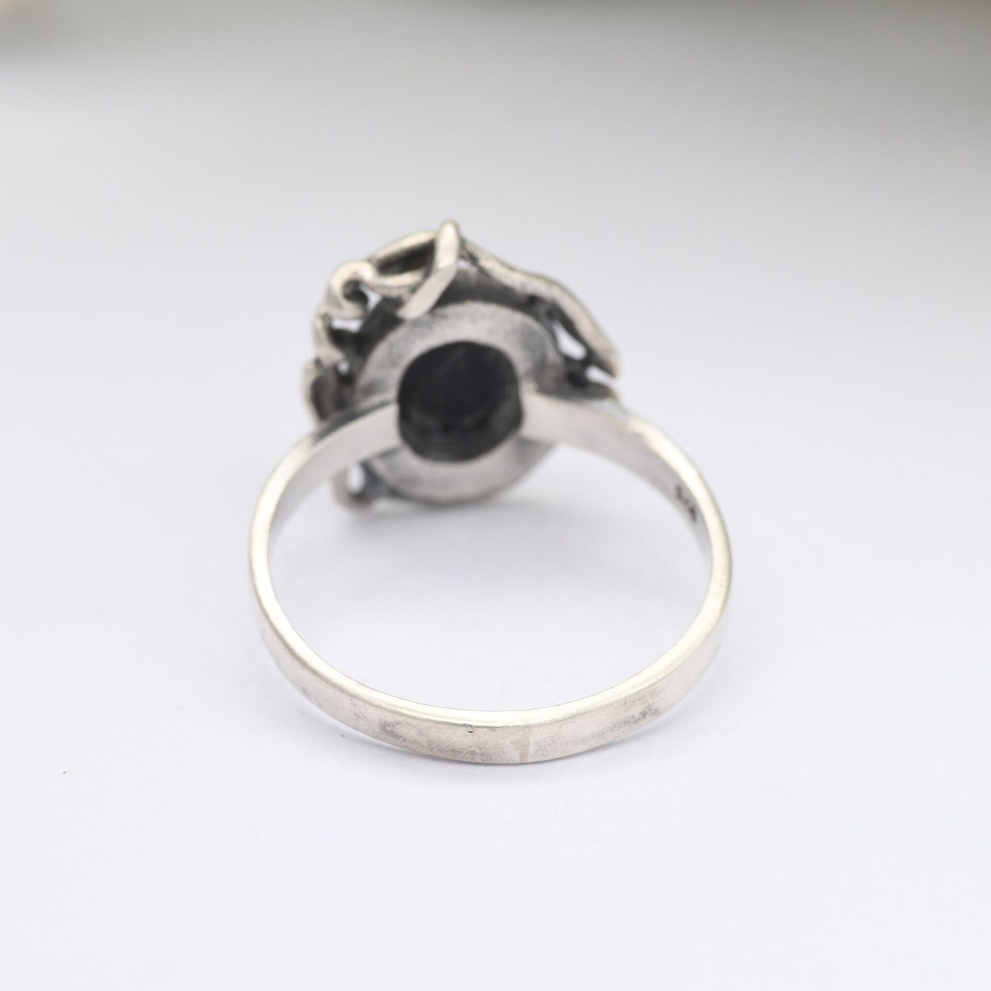 Vintage Sterling Silver Onyx Ring
