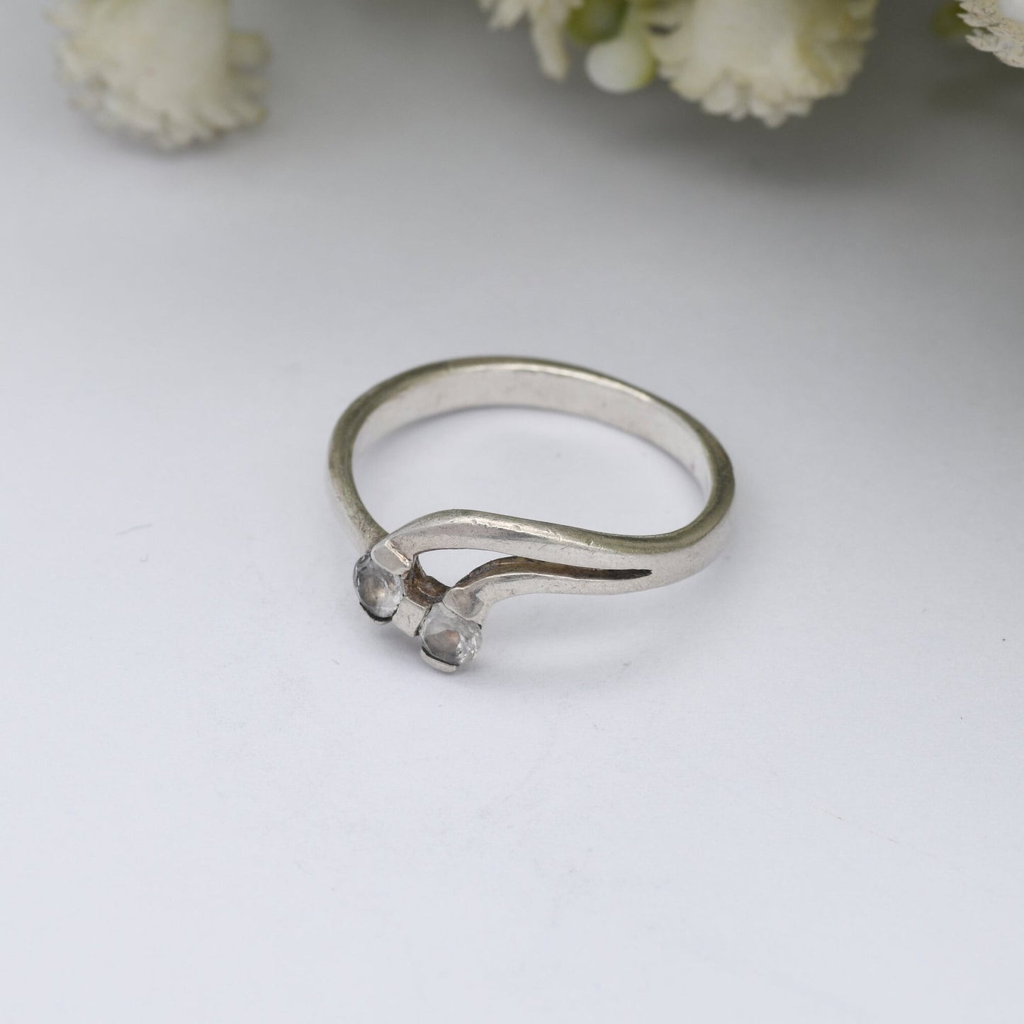 Vintage Sterling Silver Cubic Zirconia Ring