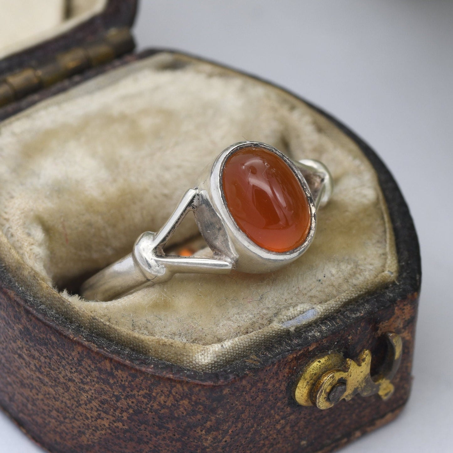 Vintage Carnelian Sterling Silver Ring