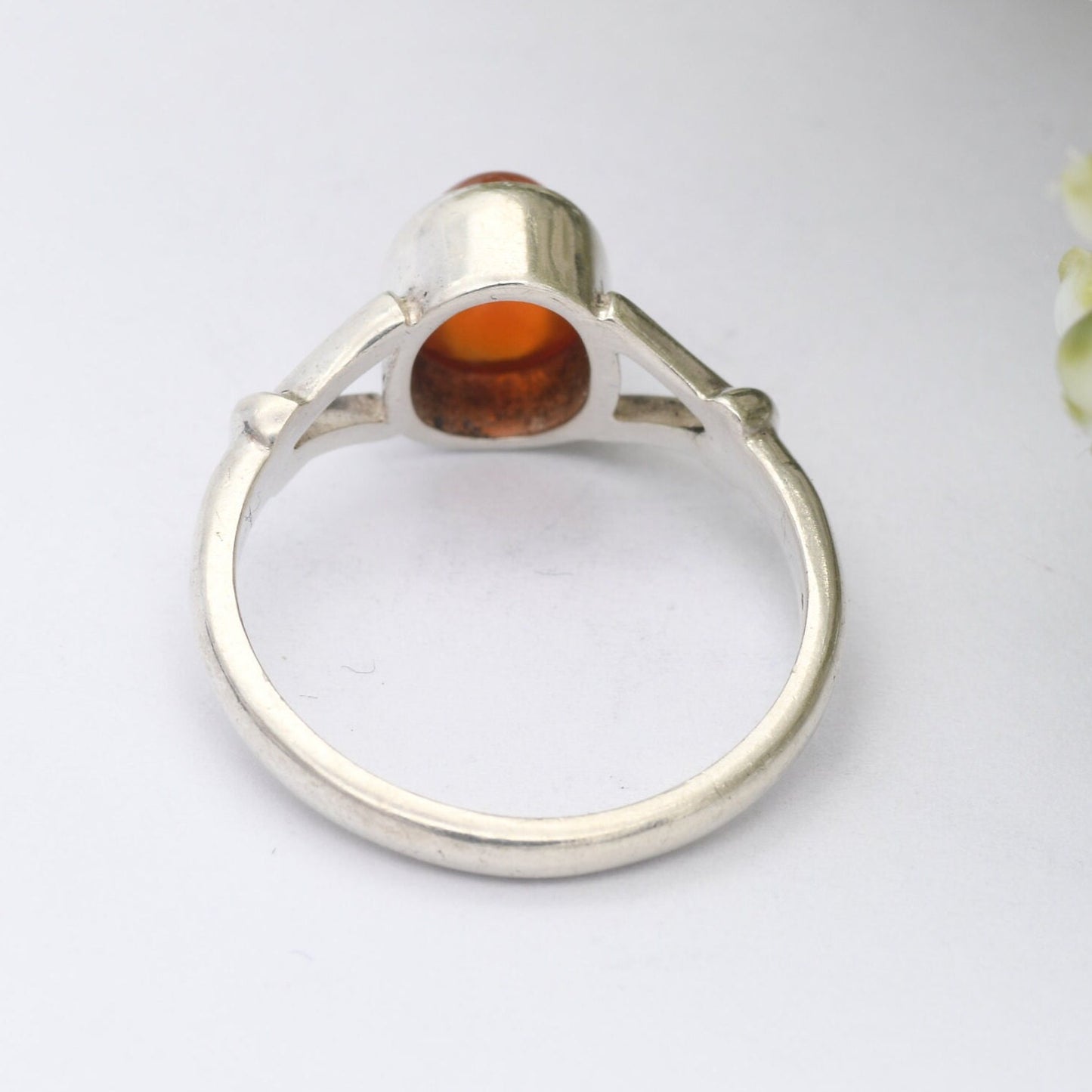 Vintage Carnelian Sterling Silver Ring