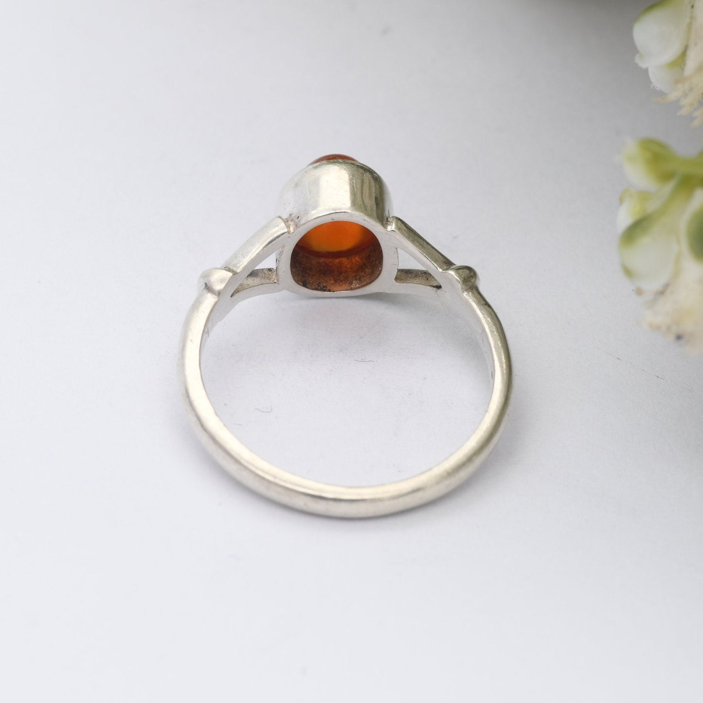 Vintage Carnelian Sterling Silver Ring