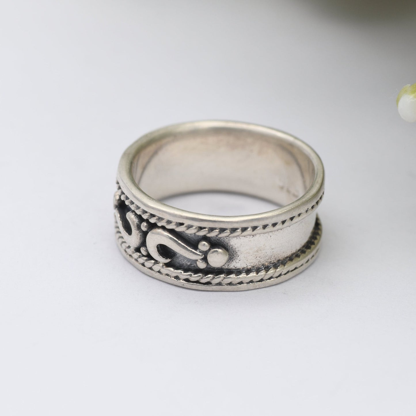 Vintage Sterling Silver Rope Twist Band Ring