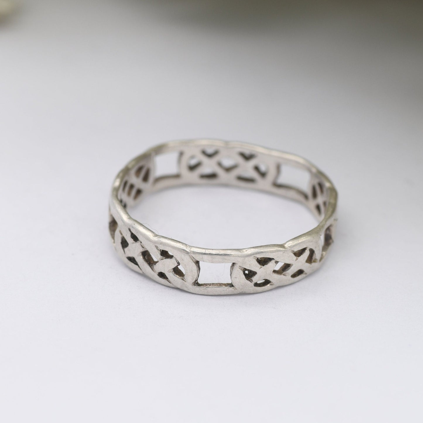 Vintage Sterling Silver Celtic Knot Ring