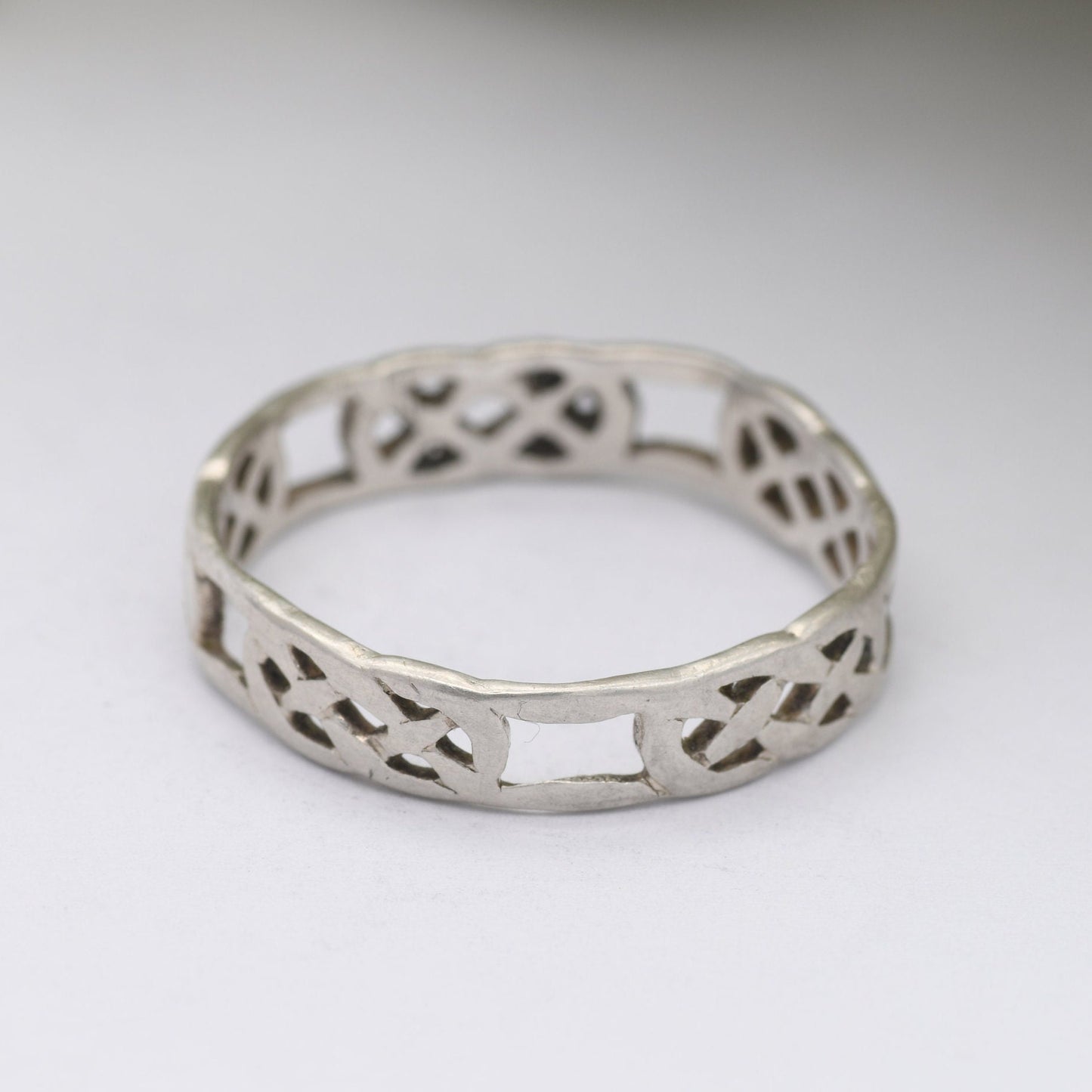 Vintage Sterling Silver Celtic Knot Ring