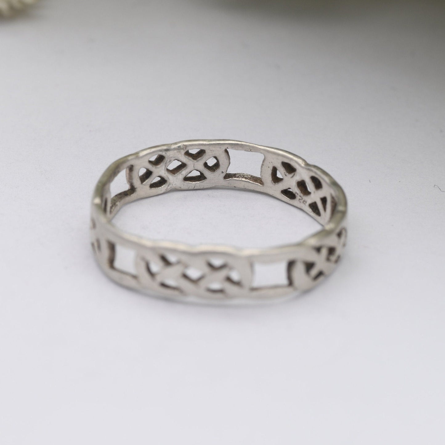 Vintage Sterling Silver Celtic Knot Ring