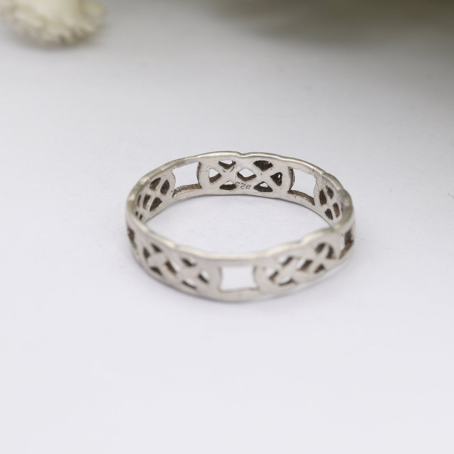 Vintage Sterling Silver Celtic Knot Ring