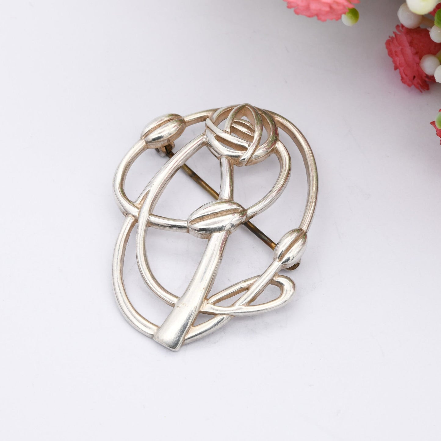 Vintage Scottish Sterling Silver Brooch by Carrick CJL 1996