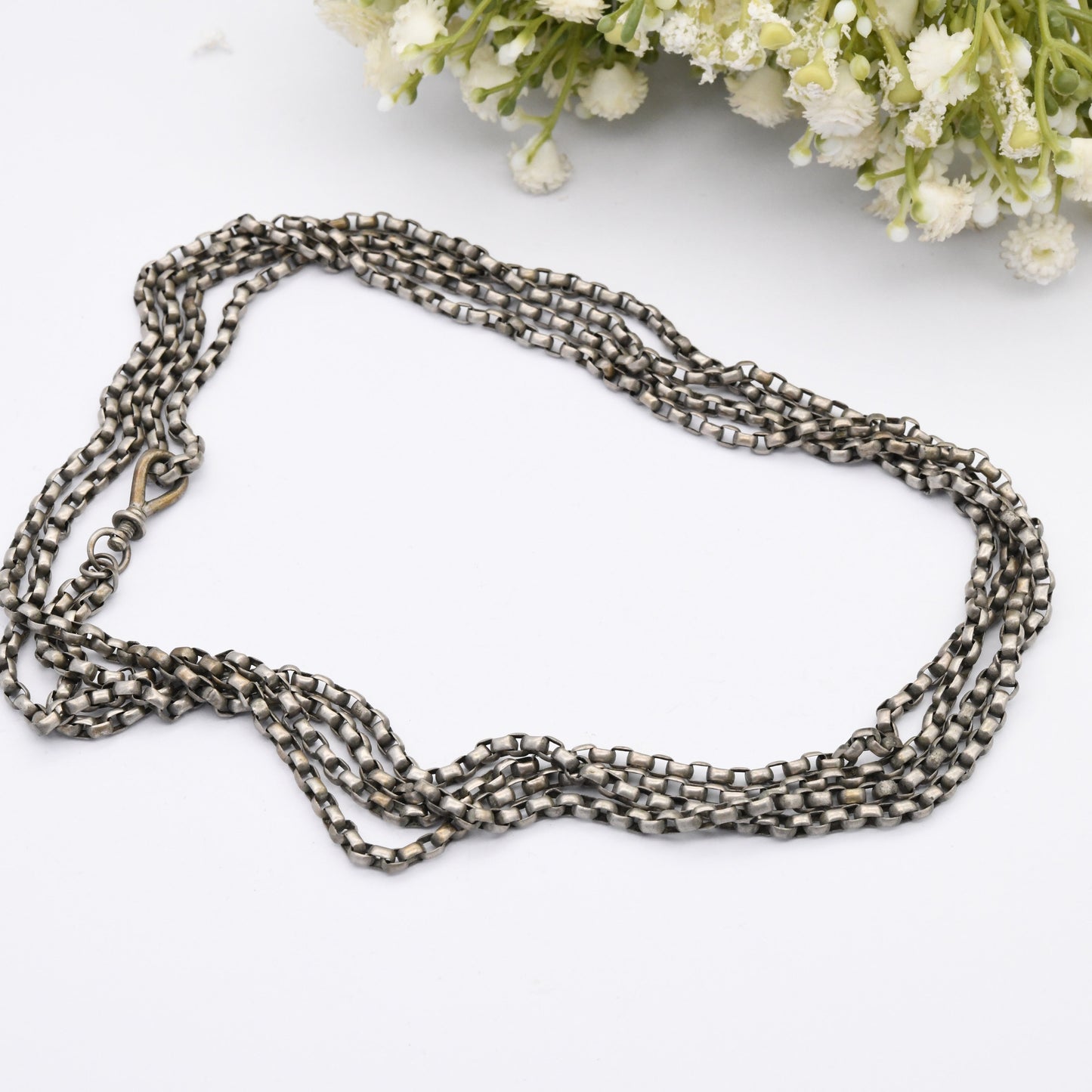 Antique Guard Chain with Twist Lock Clip