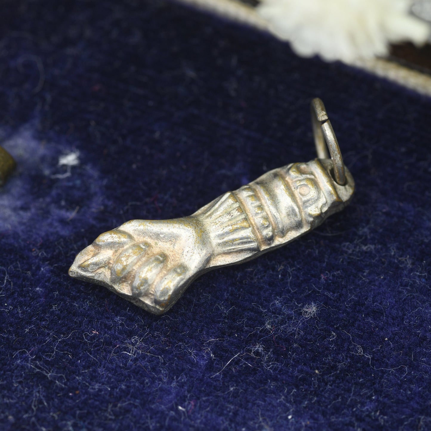 Vintage Mano Figa Charm Pendant - Closed Fist Pendant | Good Luck and Fertility Symbol