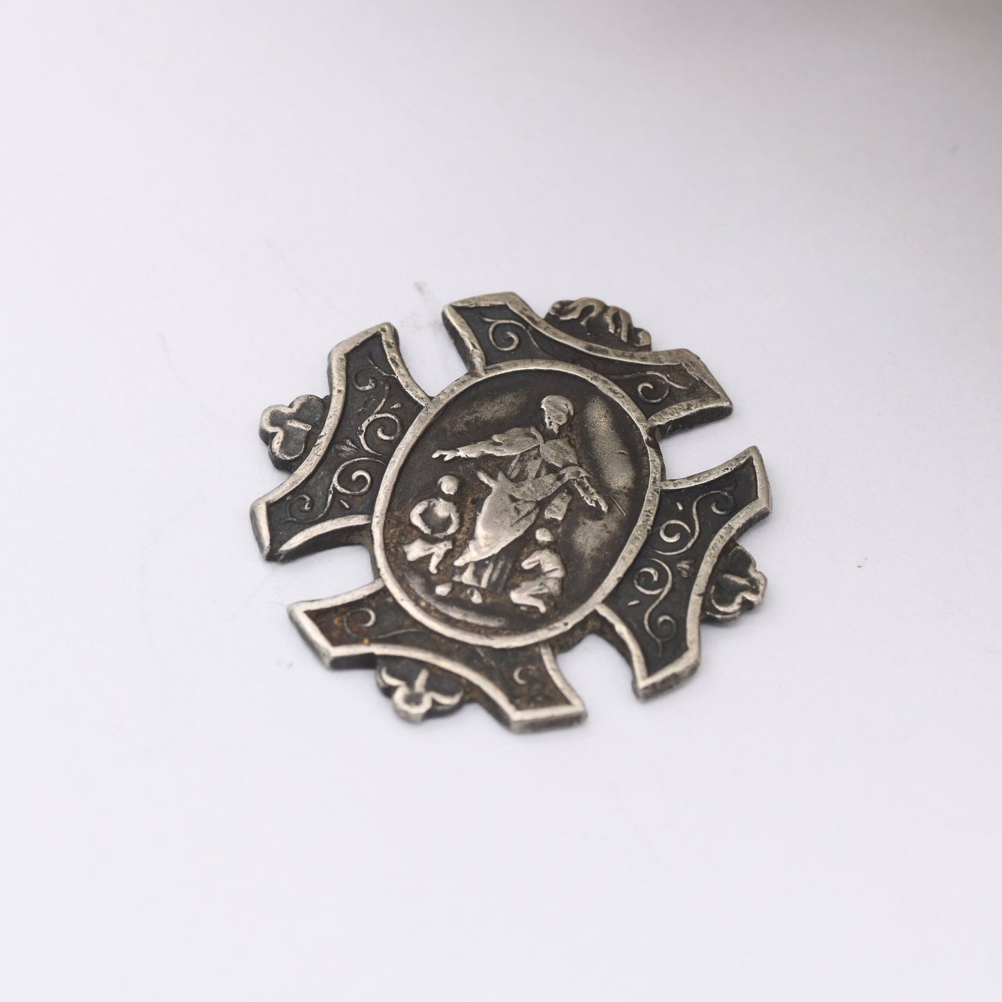 Antique 1903 Sterling Silver Token - Manchester District Sunday School Association Bazaar Fob | Religious Christian Collectable | Edwardian