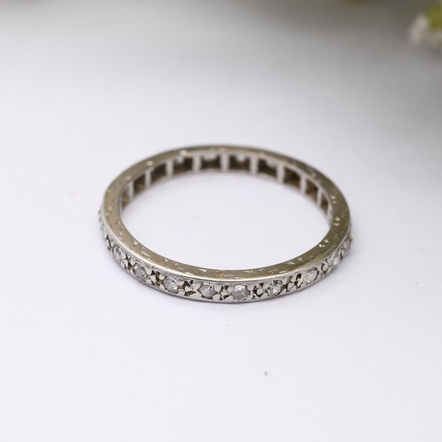 Antique 12ct Gold Diamond Eternity Ring
