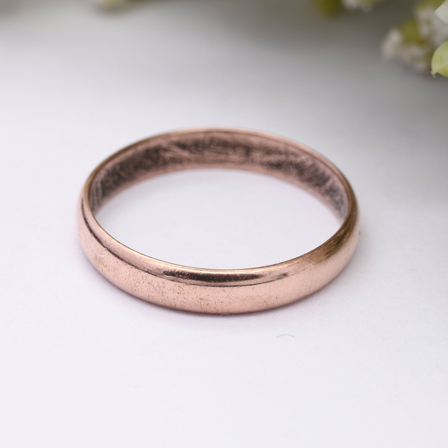 Antique 9ct Rose Gold Wedding Band