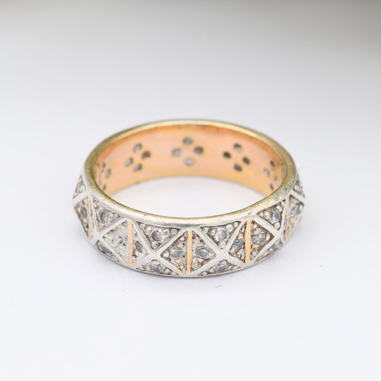 Vintage Sterling Silver Eternity Band Ring