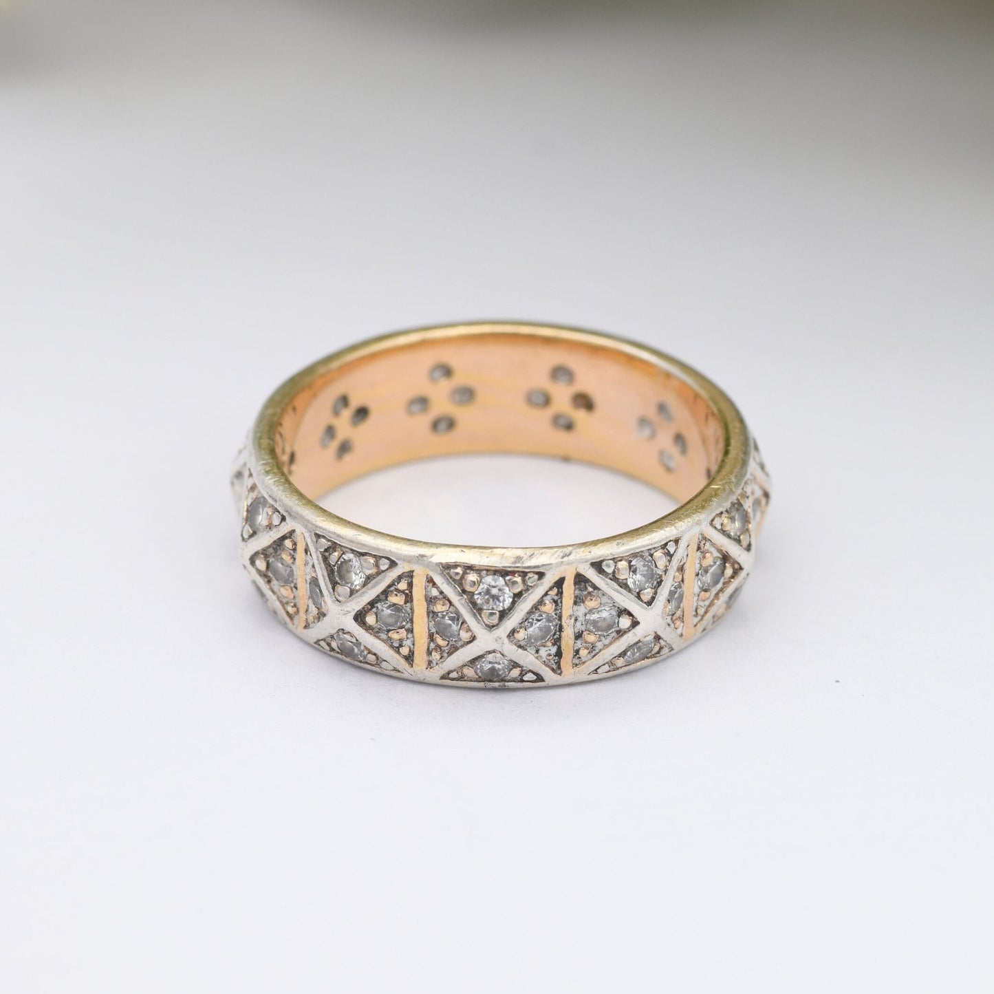 Vintage Sterling Silver Eternity Band Ring