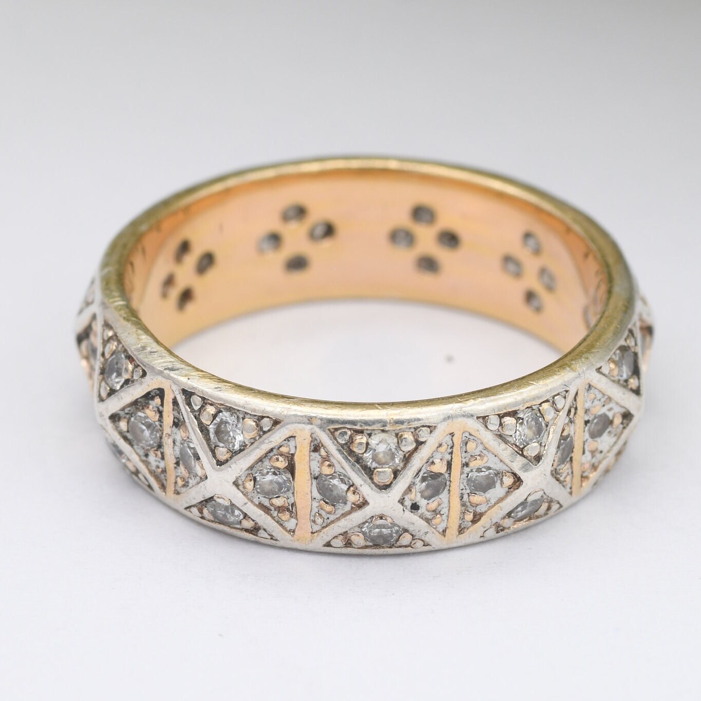 Vintage Sterling Silver Eternity Band Ring