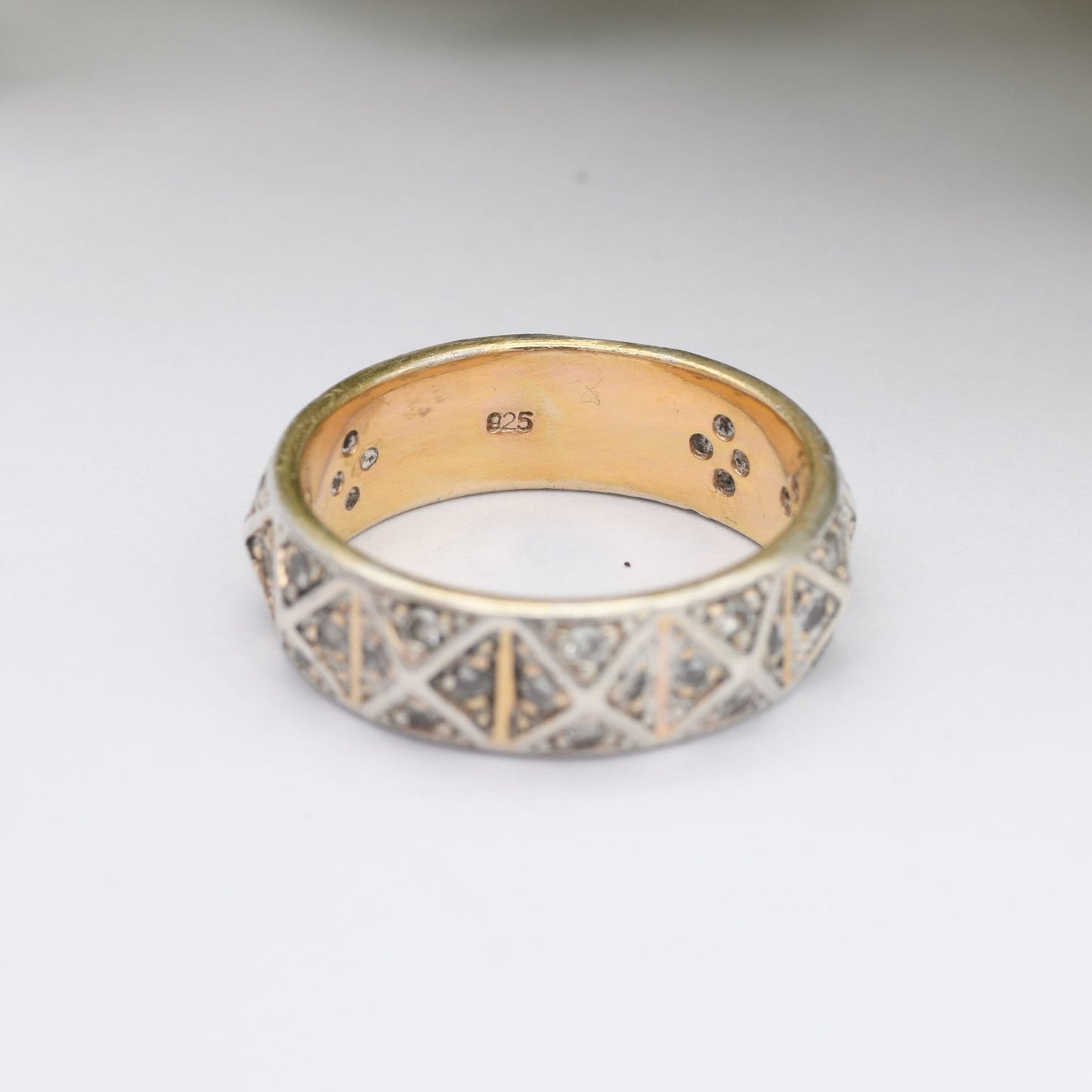 Vintage Sterling Silver Eternity Band Ring