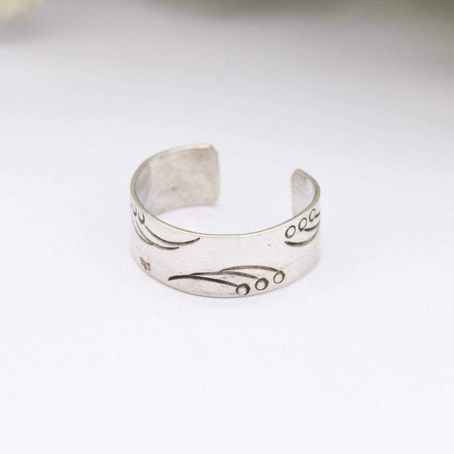 Vintage Sterling Silver Open Band Ring