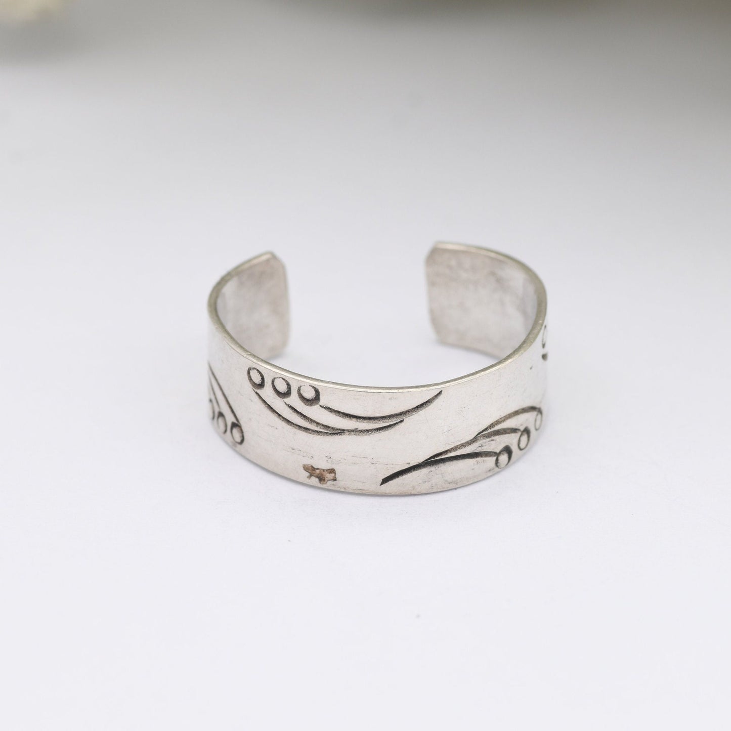 Vintage Sterling Silver Open Band Ring