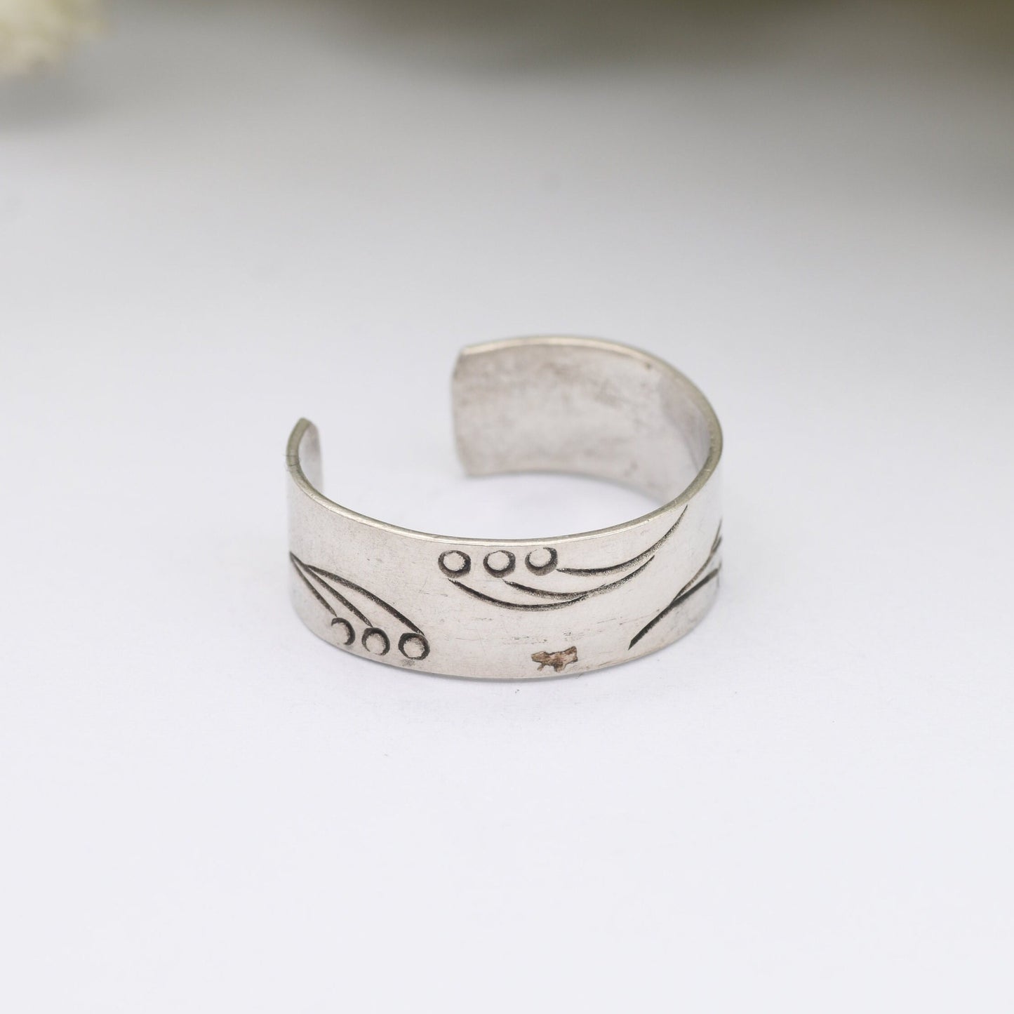 Vintage Sterling Silver Open Band Ring