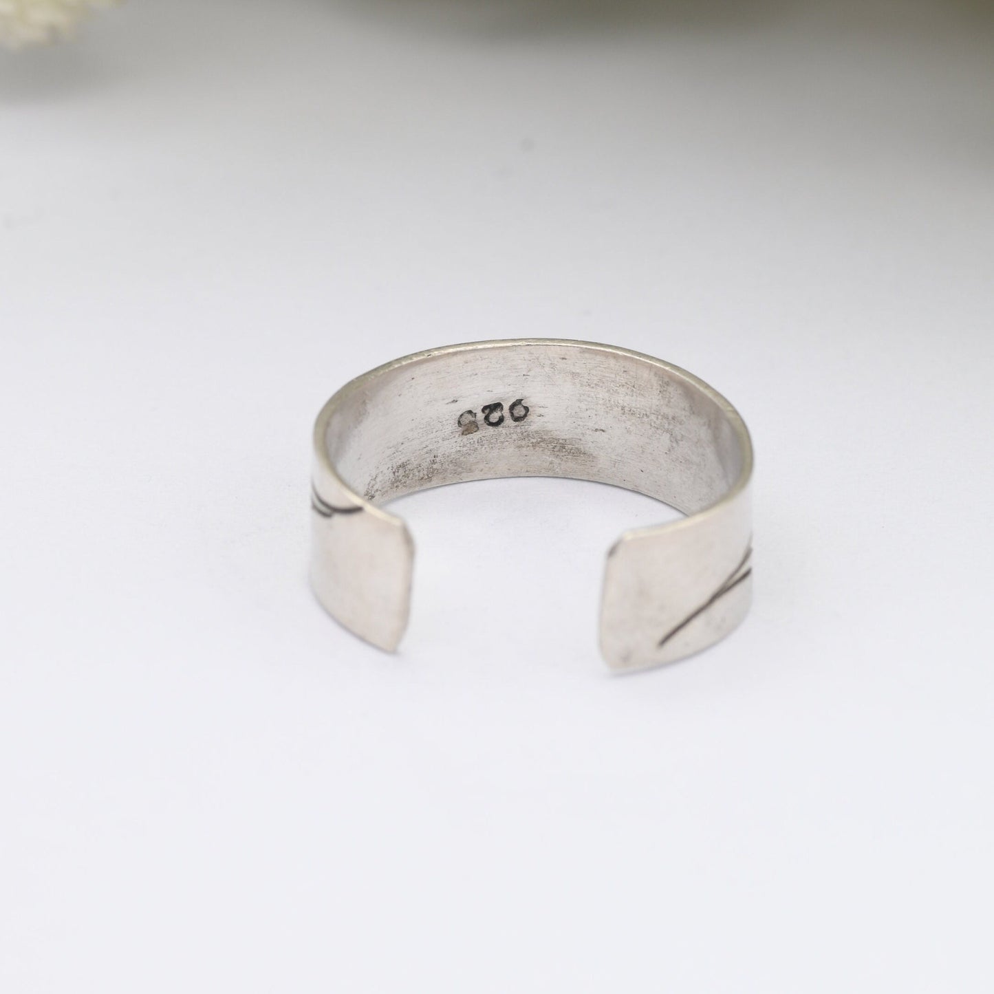 Vintage Sterling Silver Open Band Ring