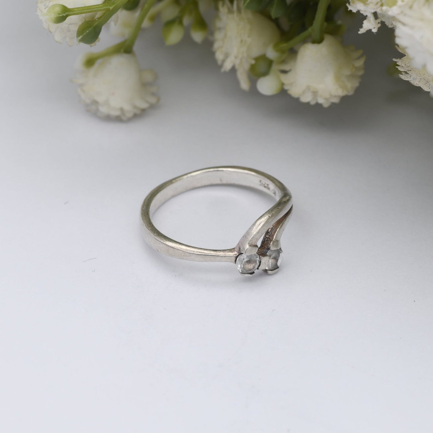 Vintage Sterling Silver Cubic Zirconia Ring