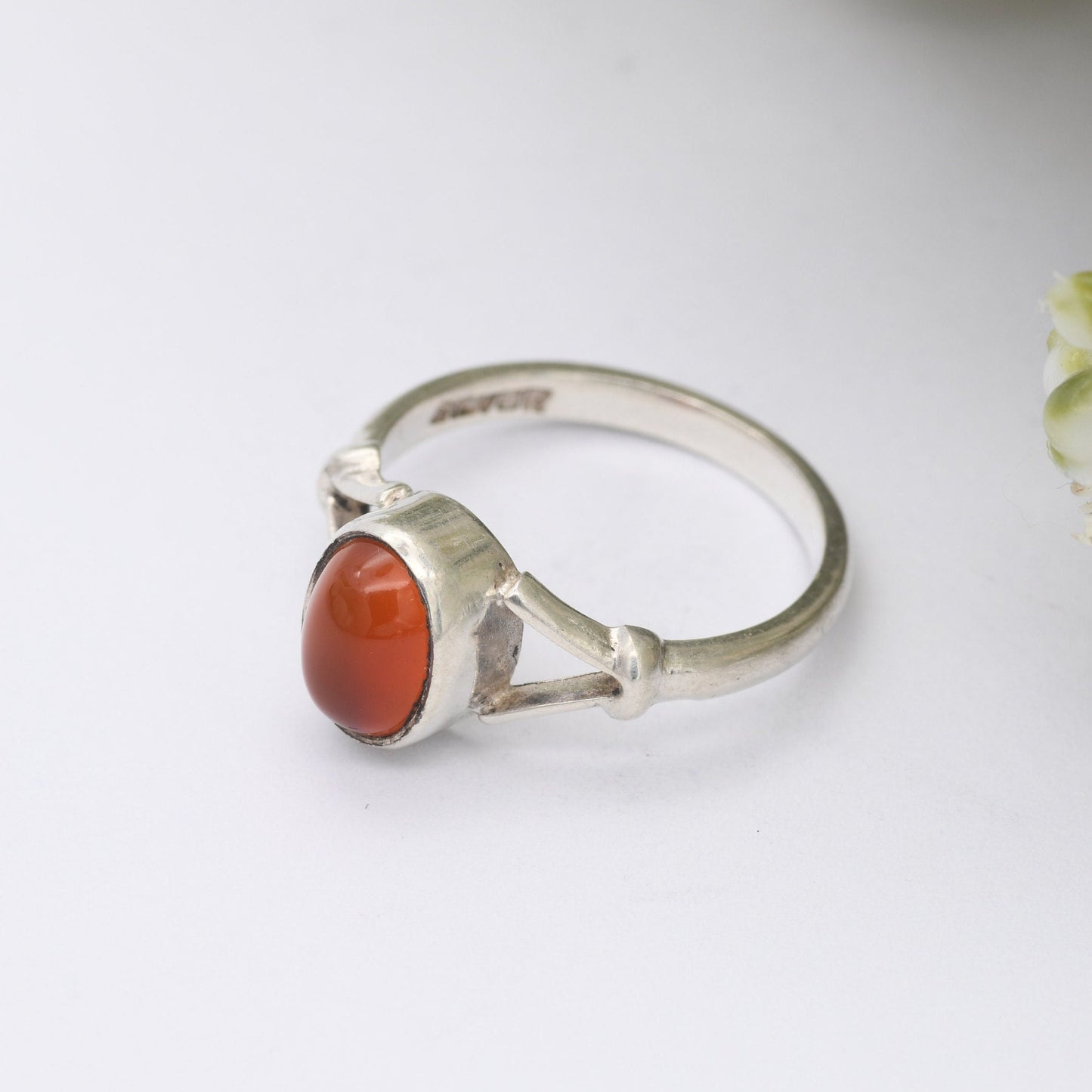 Vintage Carnelian Sterling Silver Ring