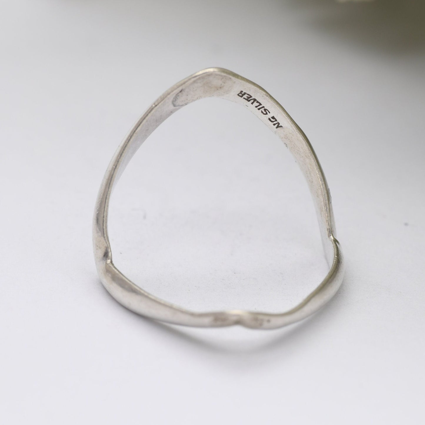 Vintage Sterling Silver Full Wishbone Ring