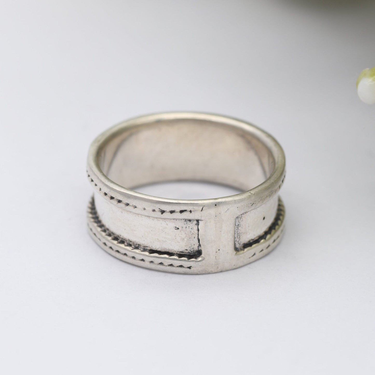 Vintage Sterling Silver Rope Twist Band Ring