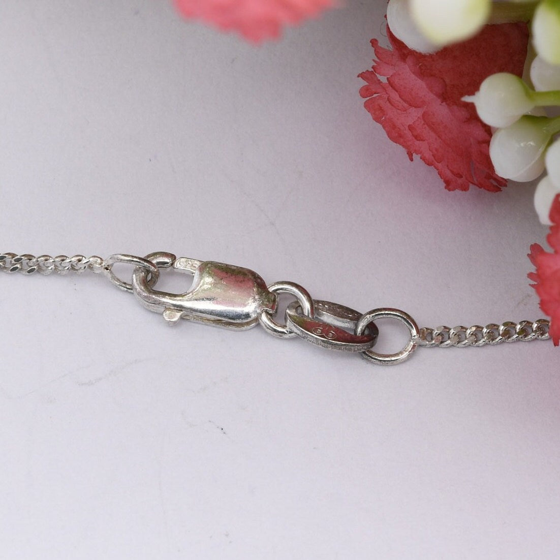 Sterling Silver Hourglass Pendant Necklace on a Trace Chain - Sand Timer | Cute Exam Gift | Time Flies