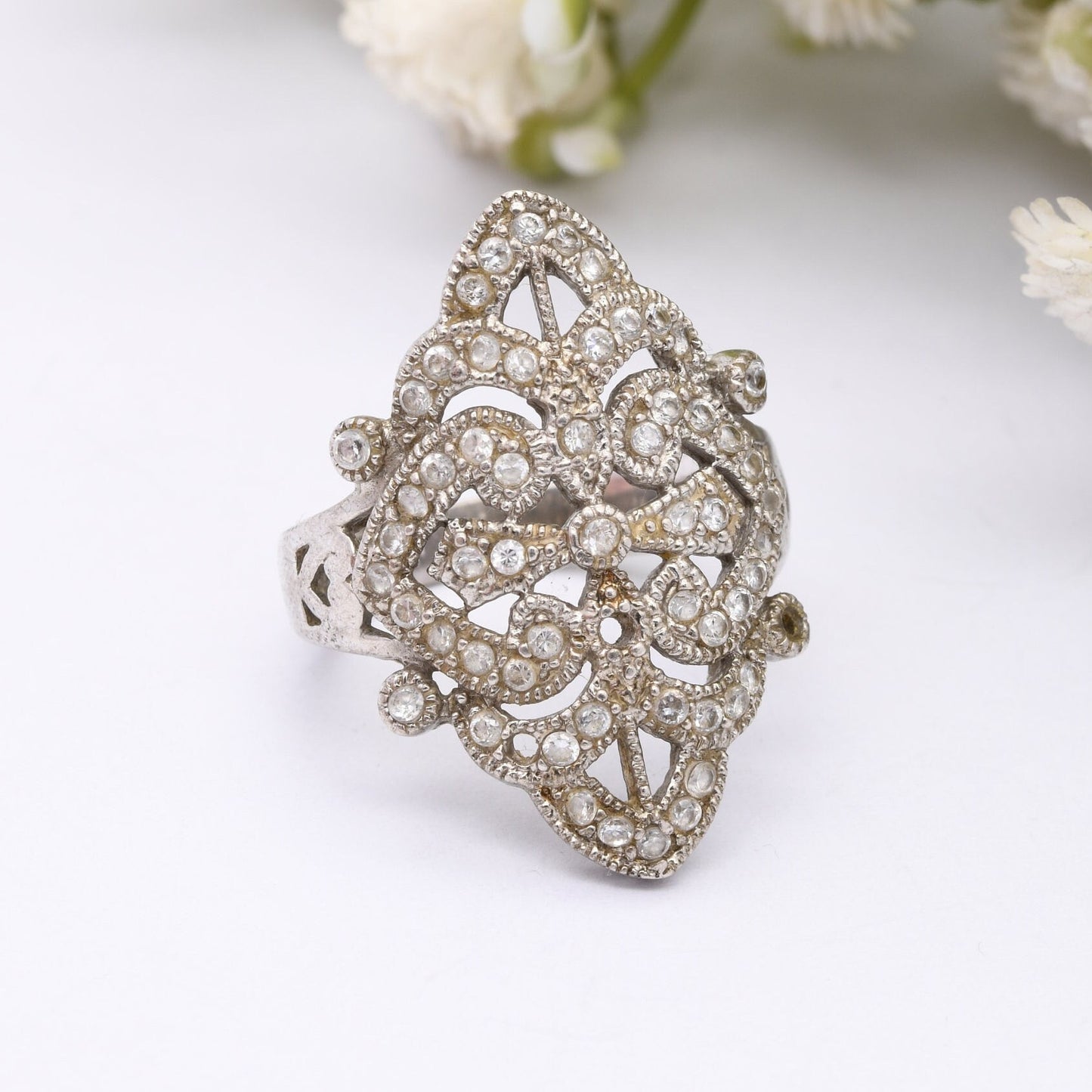 Vintage Sterling Silver Statement Ring