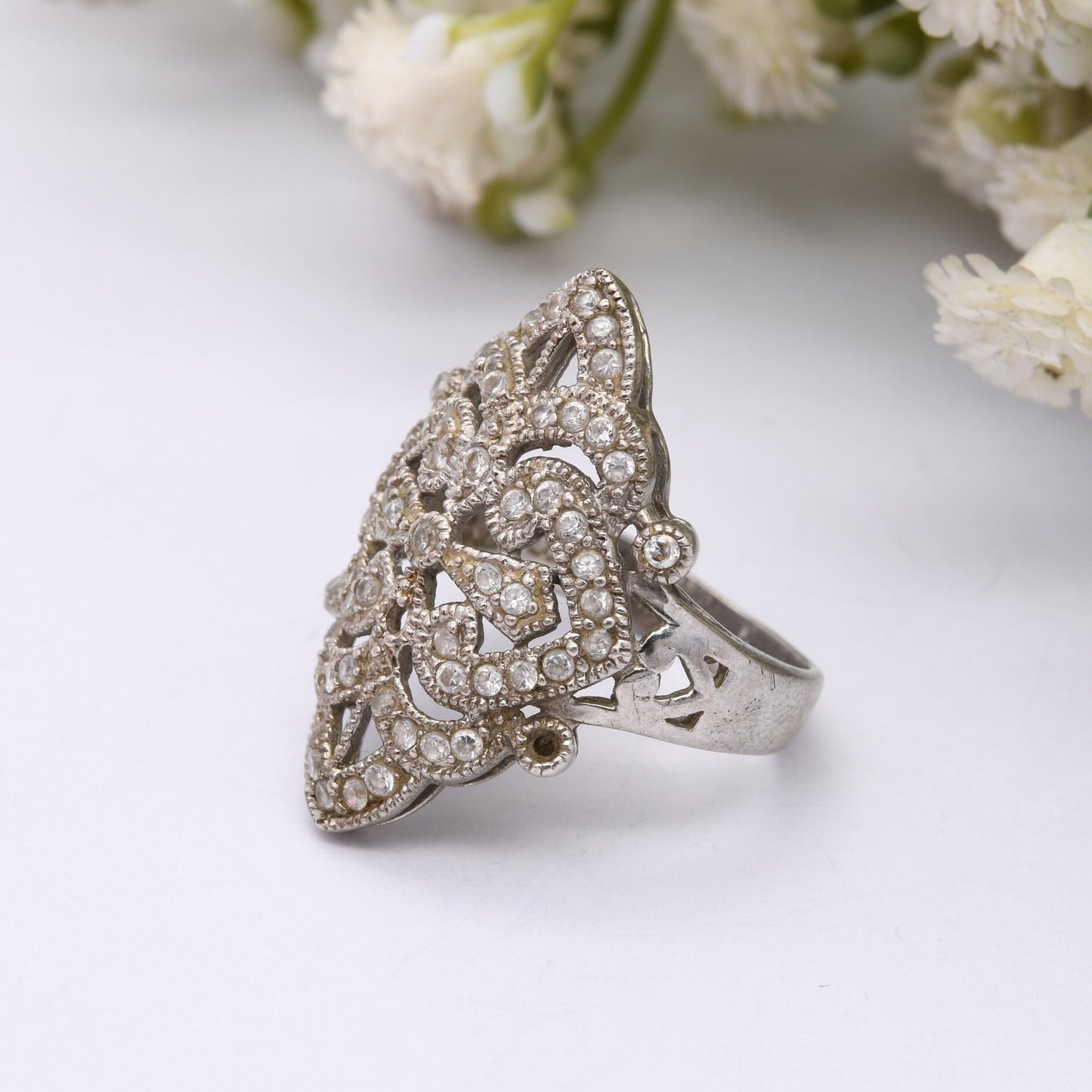 Vintage Sterling Silver Statement Ring